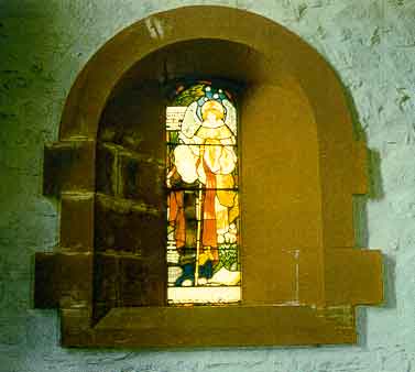 Inside stained glass