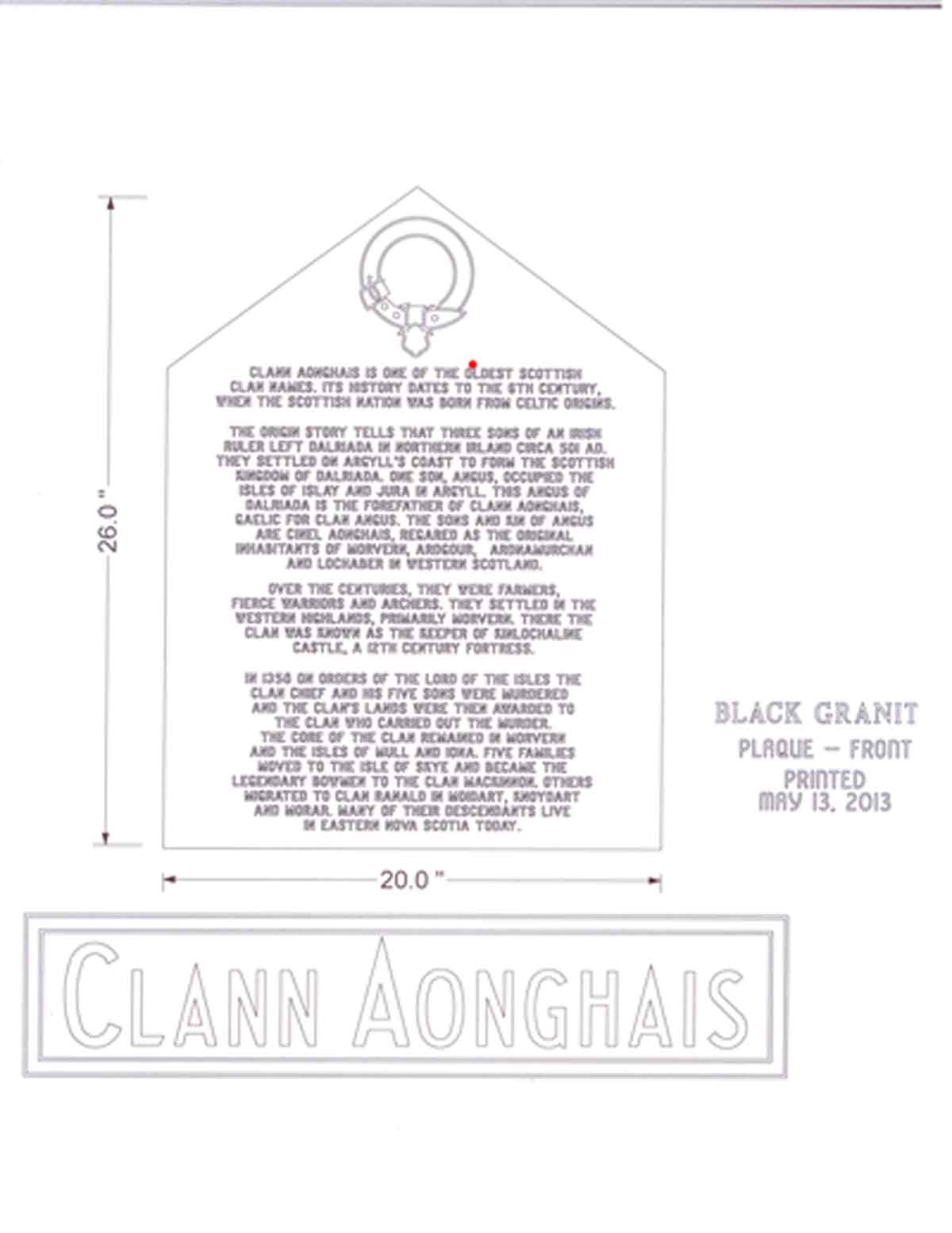 MacInnes Front Plaque
