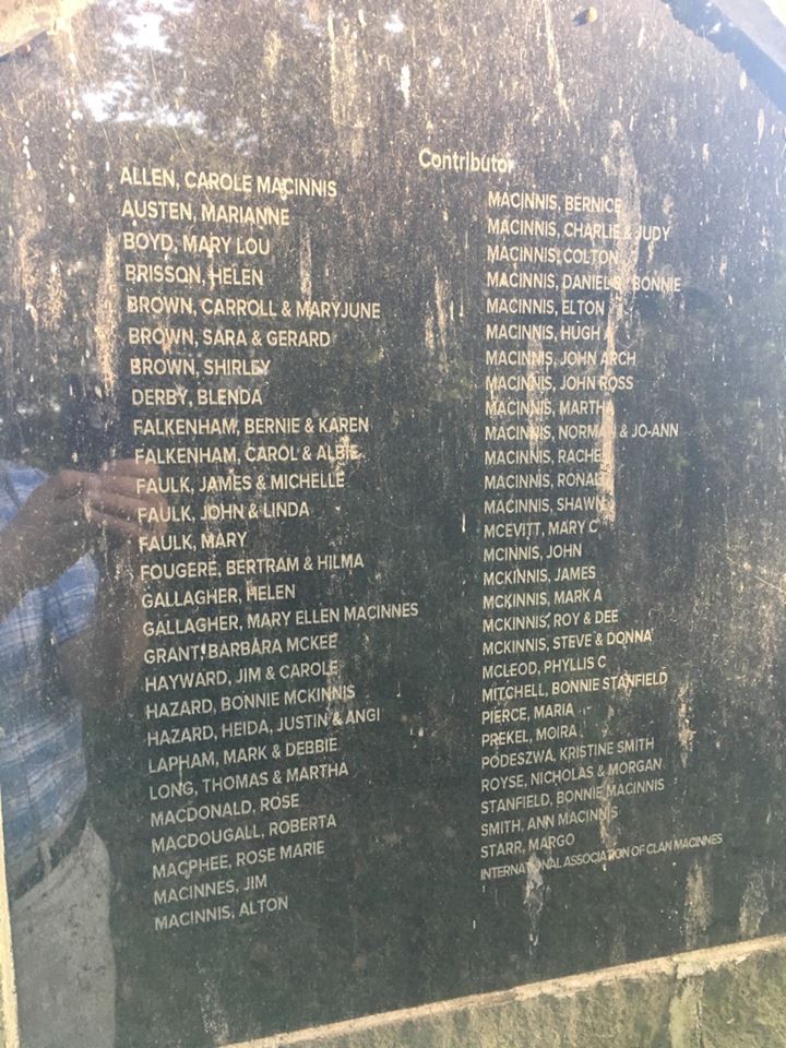 Cairn names close up