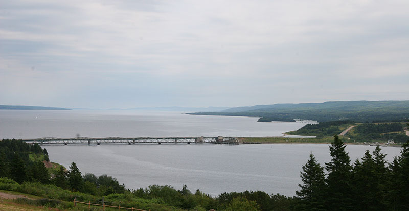 Church in the Barra Strait on a barge