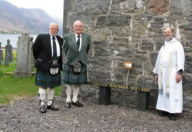 Colin MacInne and others at the dedication