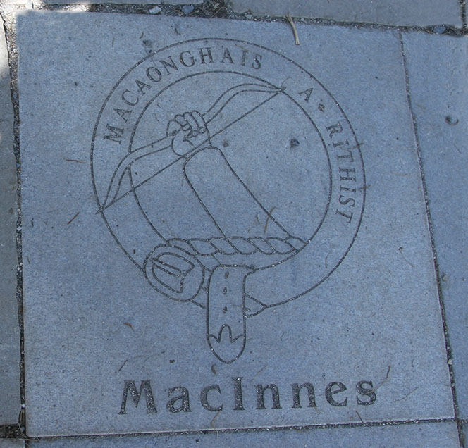 MacInnes brick at Grandfather Mountain NC